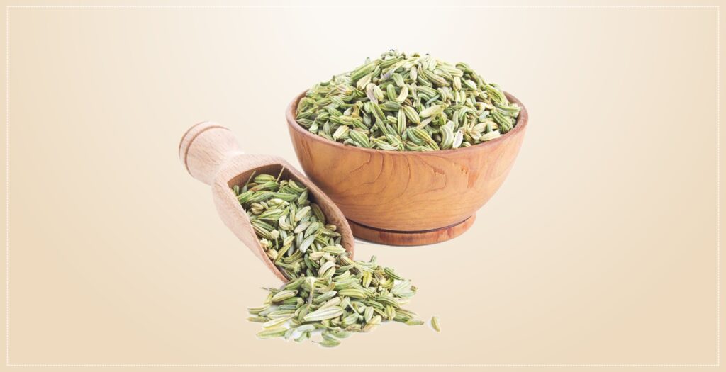 Take Spoonful of Fennel Seeds