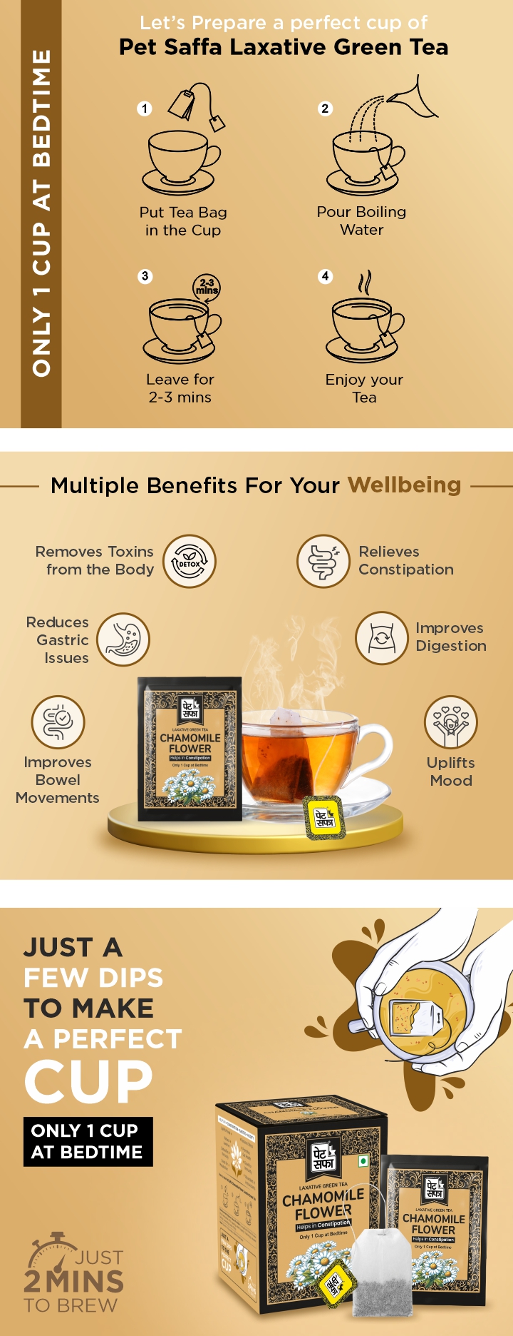 Pet Saffa Chamomile Flower Green Tea