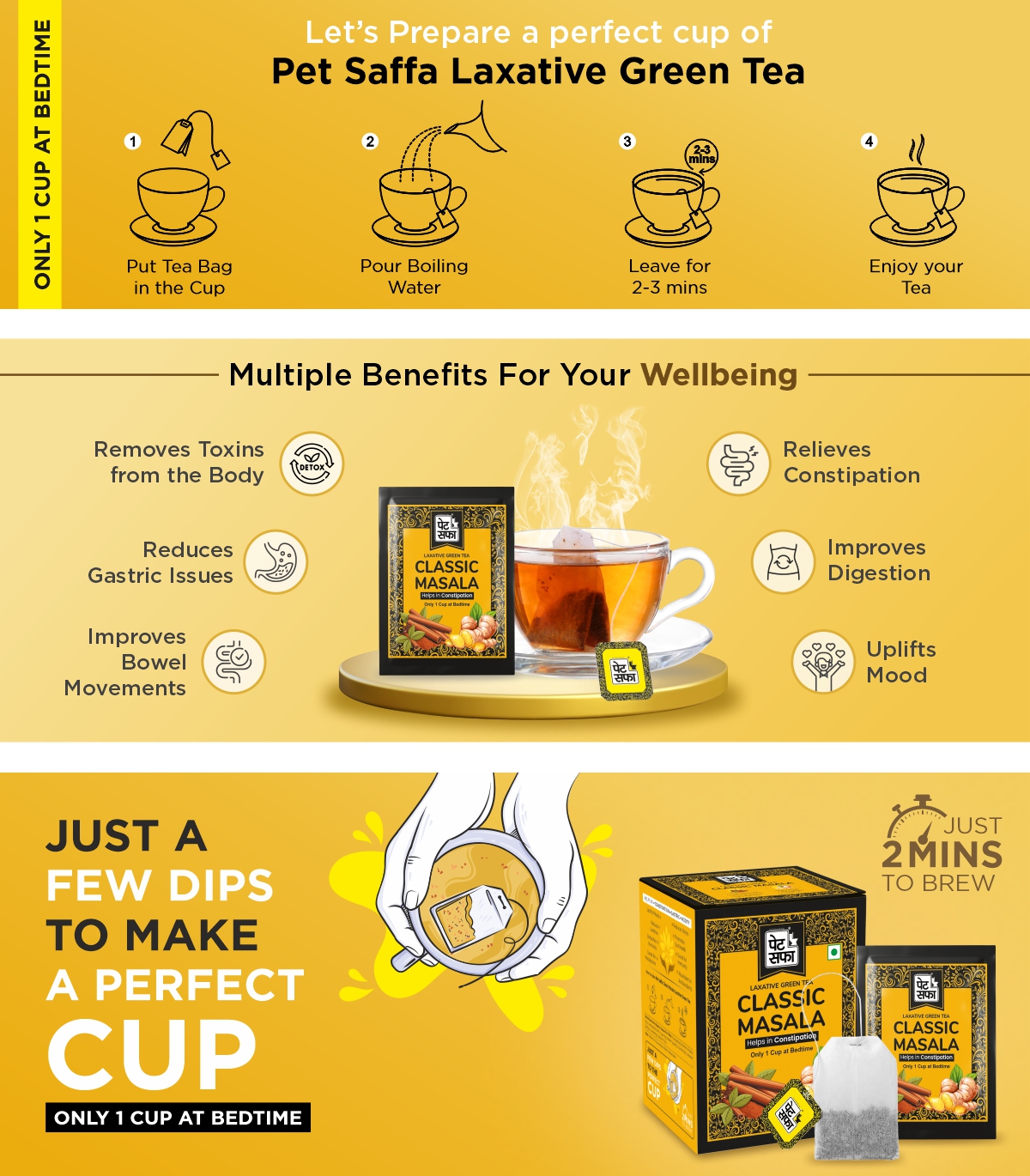 Pet Saffa Classic Masala Laxative Green Tea
