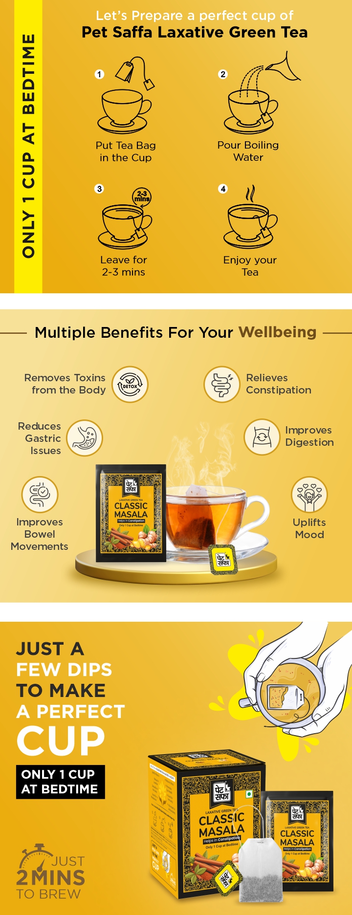 Pet Saffa Classic Masala Laxative Green Tea